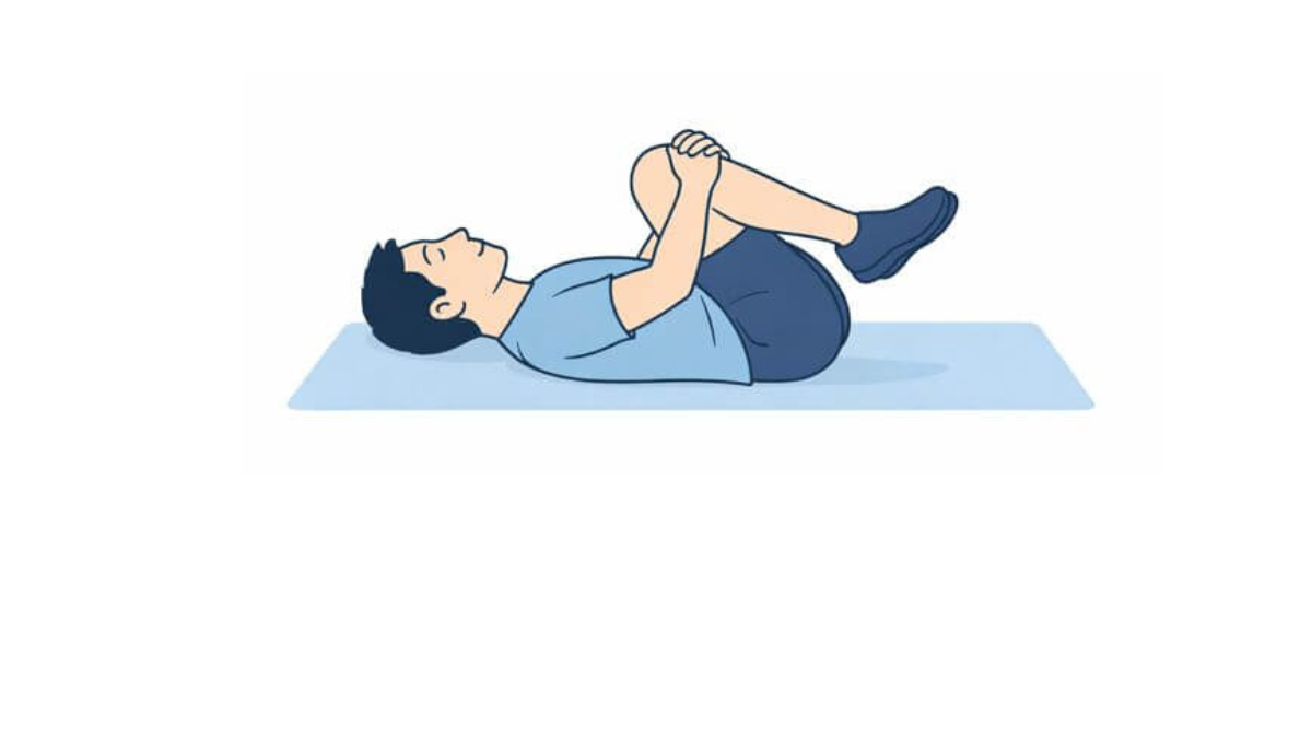 Knee-holding exercise (holding both knees)